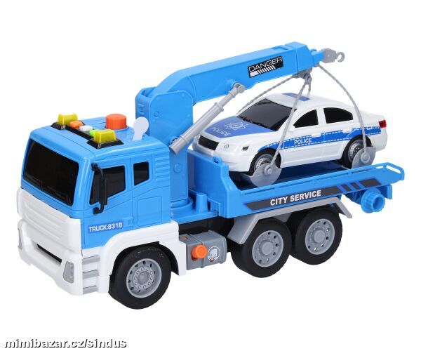 Tahač s autem a efekty 30 cm