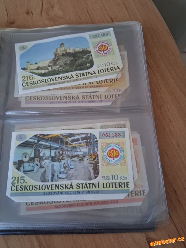 Album STC ČESKOSLOVENSKA STÁTNÍ LOTERIE z 70let.