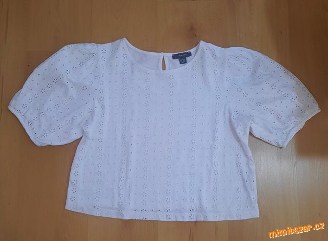 Bílý bavlněný top