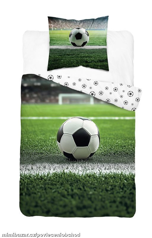 Bavlněné povlečení Fotbal na velkou postel