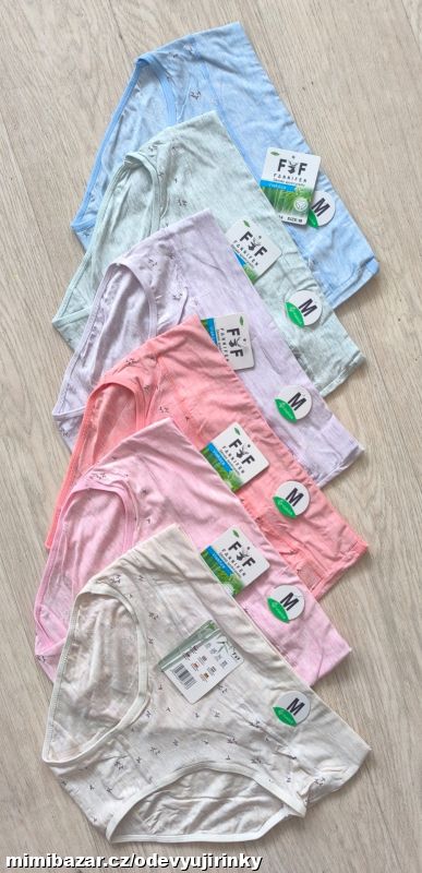 6pack kalhotky pastelové barvy NOVÉ