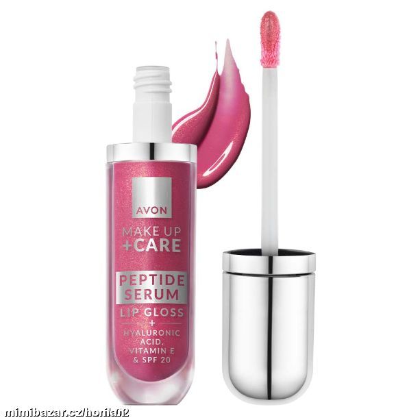 Pečující lesk na rty s peptidy, odstín Dewy Pink