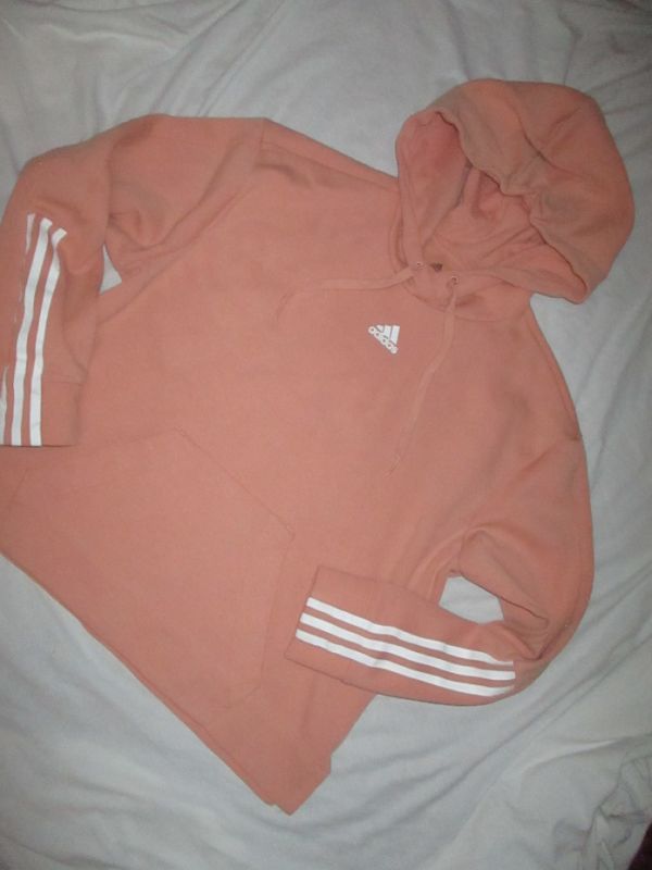 Dámská Relaxed 3-Stripes Mikina s kapucí "Růžo
