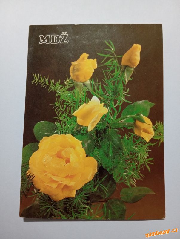 MDŽ, retro pohlednice, Československo, VF