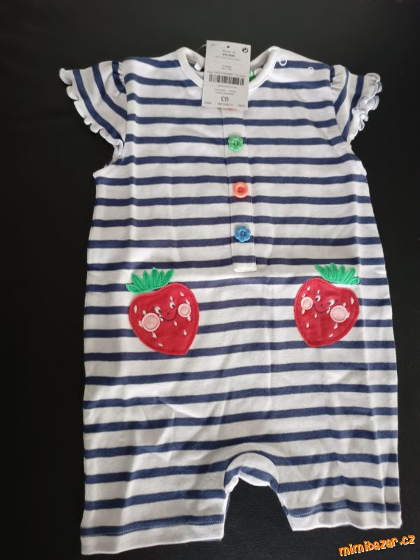overal, body, velikost psaná 3-6 měsíců