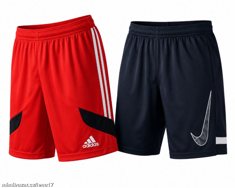 2x Adidas + Nike-pánské šortky-vel. M