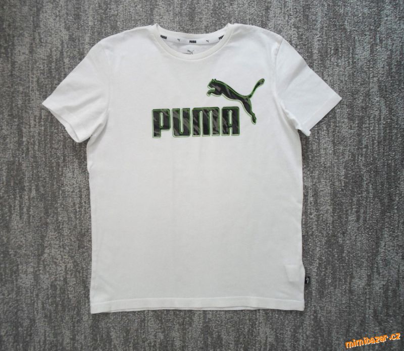 Bílé tričko triko krátký rukáv Puma