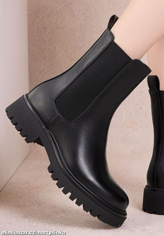 Dámské chelsea boots /nízké kozačky hnědé/černé