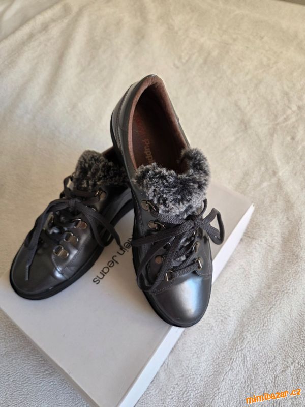 Kožené tenisky Hush Puppies s kožíškem vel. 38, 38