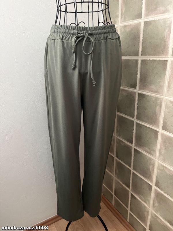 TEPLÁKOVÉ KHAKI KALHOTY ITALY