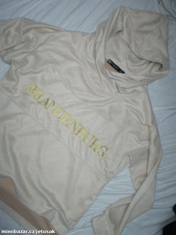 Dámská velurová oversize BG Couture mikina vel M