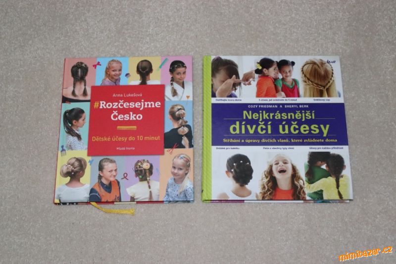 Knihy Rozčesejme Česko a Nejkrásnější dívčí účesy
