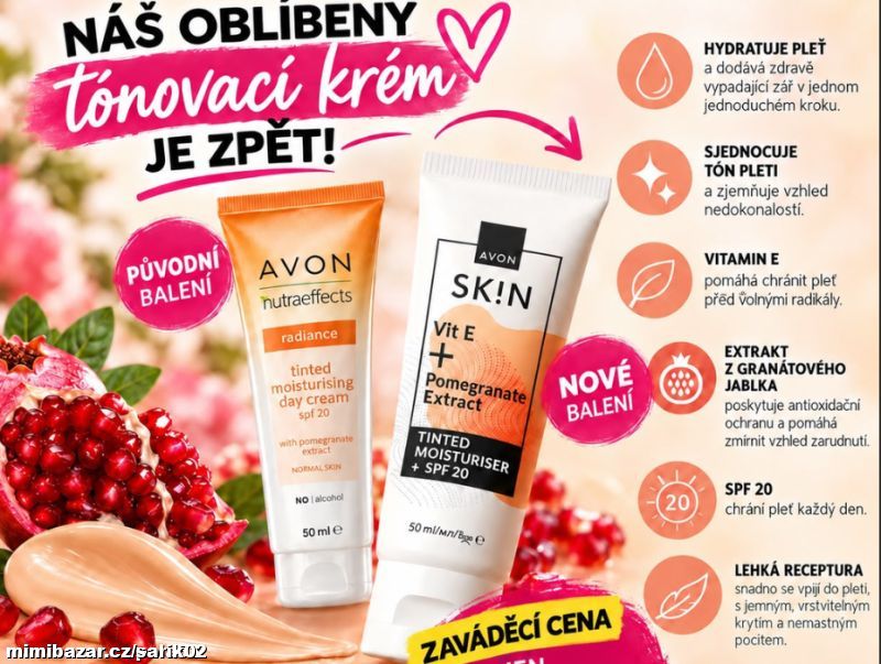 Tónující hydratační krém SPF 20