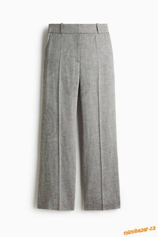 ELEGANTNÍ KALHOTY Z LNĚNÉ SMĚSI