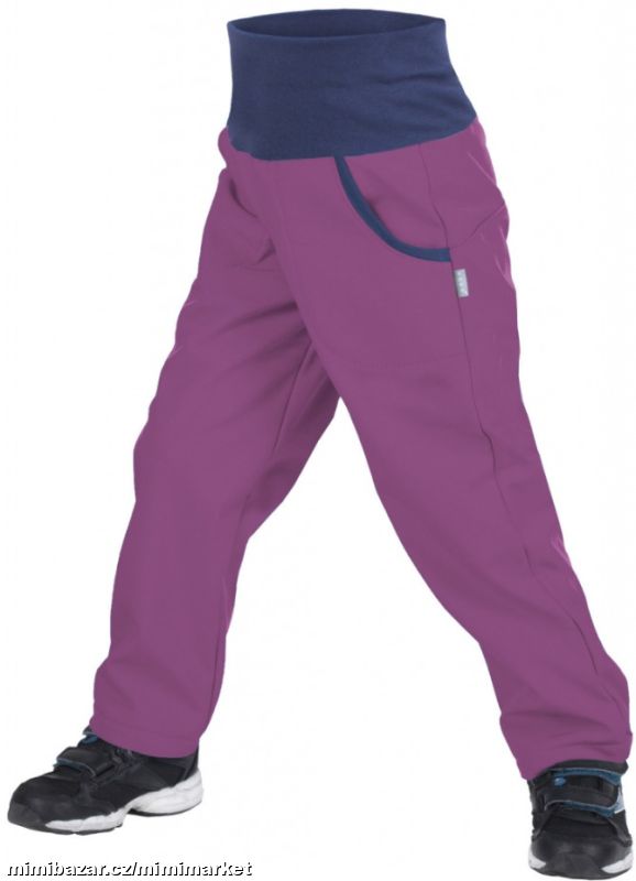 UNUO Softshell. kalhoty fleec OSTRUŽINOVÉ 98/104