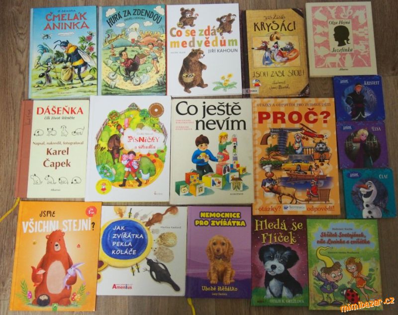 dětské knihy, knížky, pohádky, říkadla