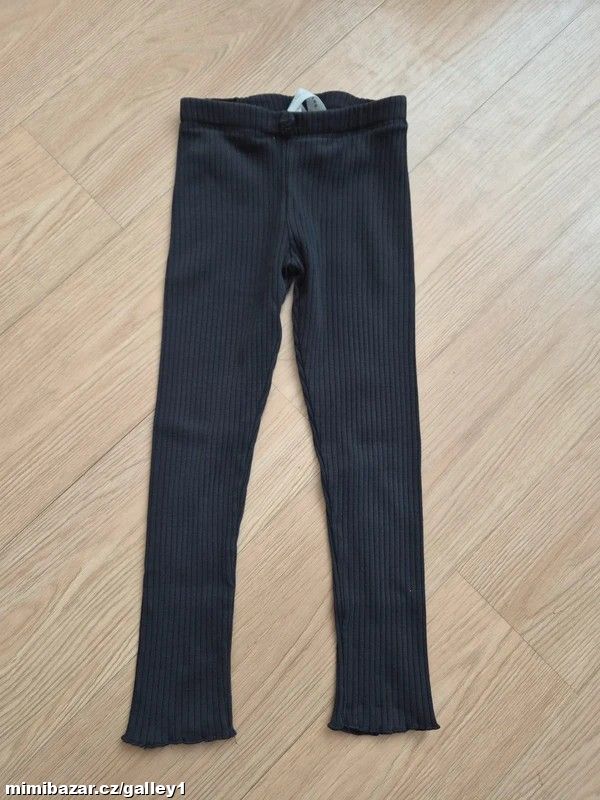 Žebrované legíny H&M, vel. 104/110