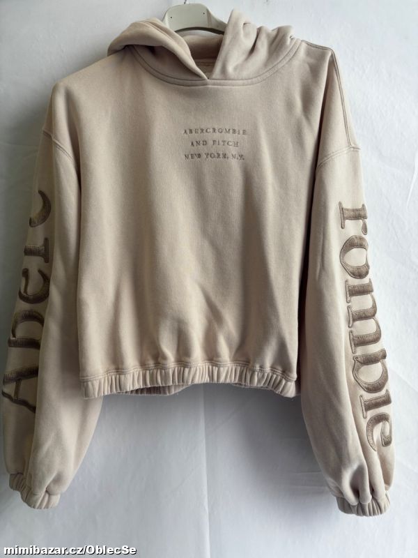 dámská oversize crop mikina ABERCROMBIE
