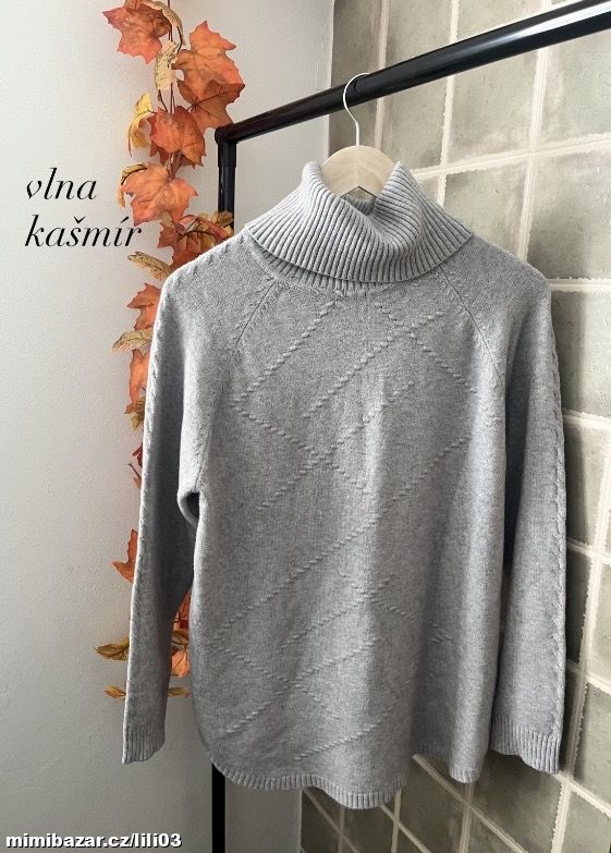 ROLÁKOVÝ SVETR KINGA VLNA/KAŠMÍR