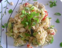 Kus kus s tofu a zeleninou
