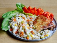 Kuře se zeleninovou rýží